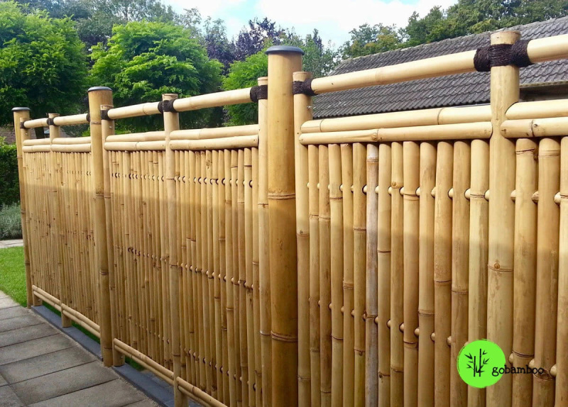 inspirace bambusový plot